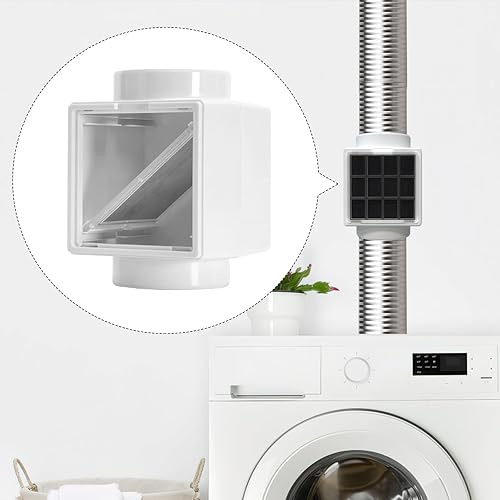 Miniatura 4 de VIWINVELA Ultimate 3 en 1 - Trampa de pelusa para conductos de secadora  Kit de ventilación de secadora interior con trampa de pelusa  Colector de