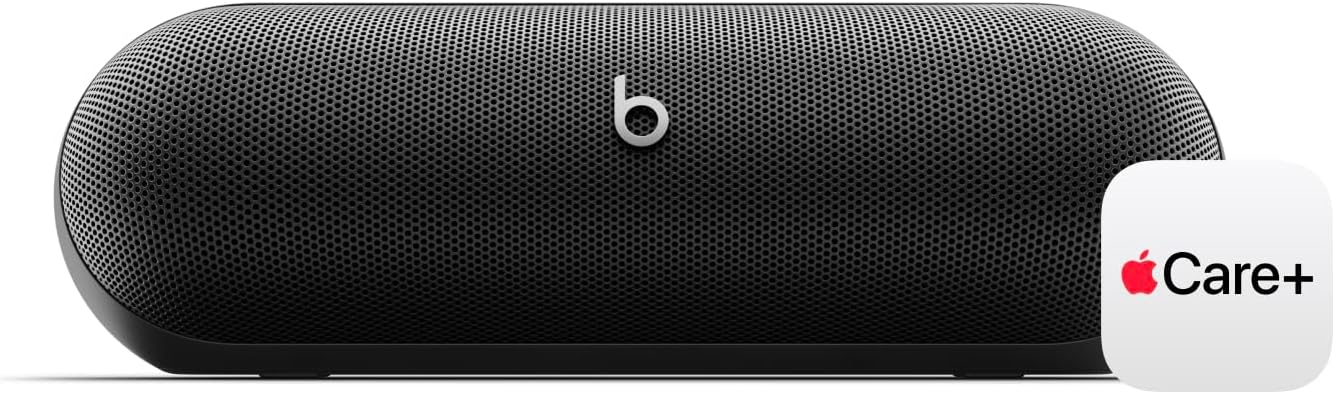 Beats Pill - Wireless Bluetooth Speaker with AppleCare+ (2 Years) - Matte Black