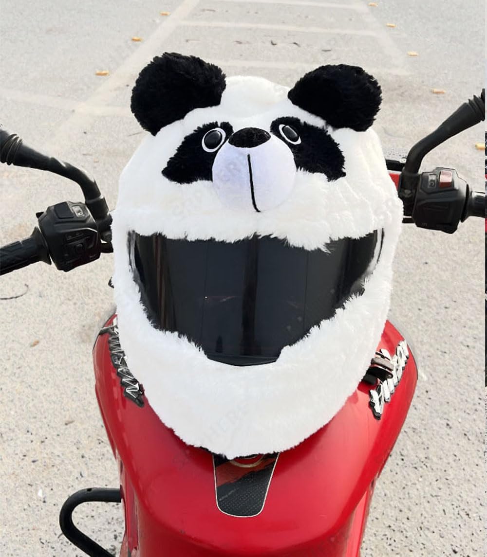 Motorcycle Helmet Cover | Motorcycle Hat Full-face Protective Case | Cute Bunny Panda Helmet Cover | Motorcycle Helmet Accessories For Rides
