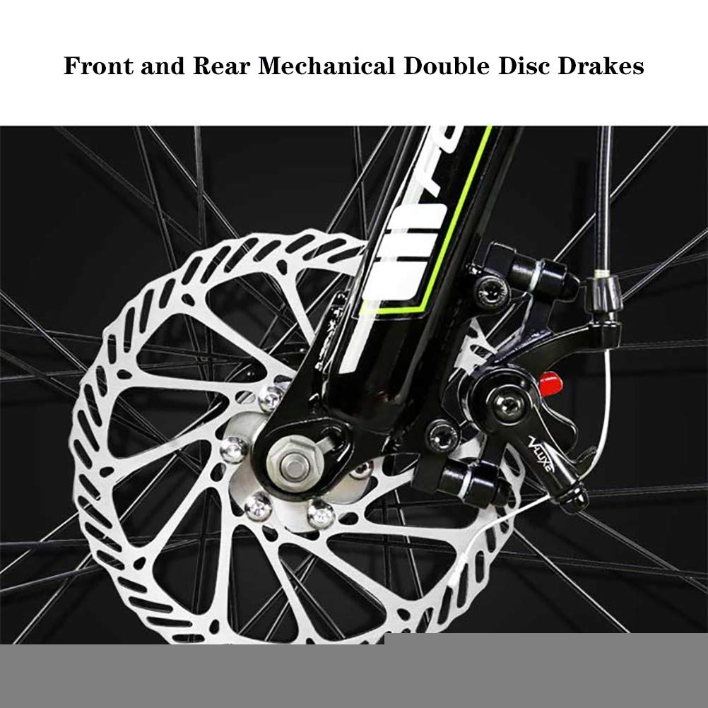 Pliable Vélos de Montagne,26Inch 21 Vitesses Léger Adulte Folding Bike avec Double Frein à Disque,Cadre en Acier Carbone VTT Vélos pour Homme et Femme