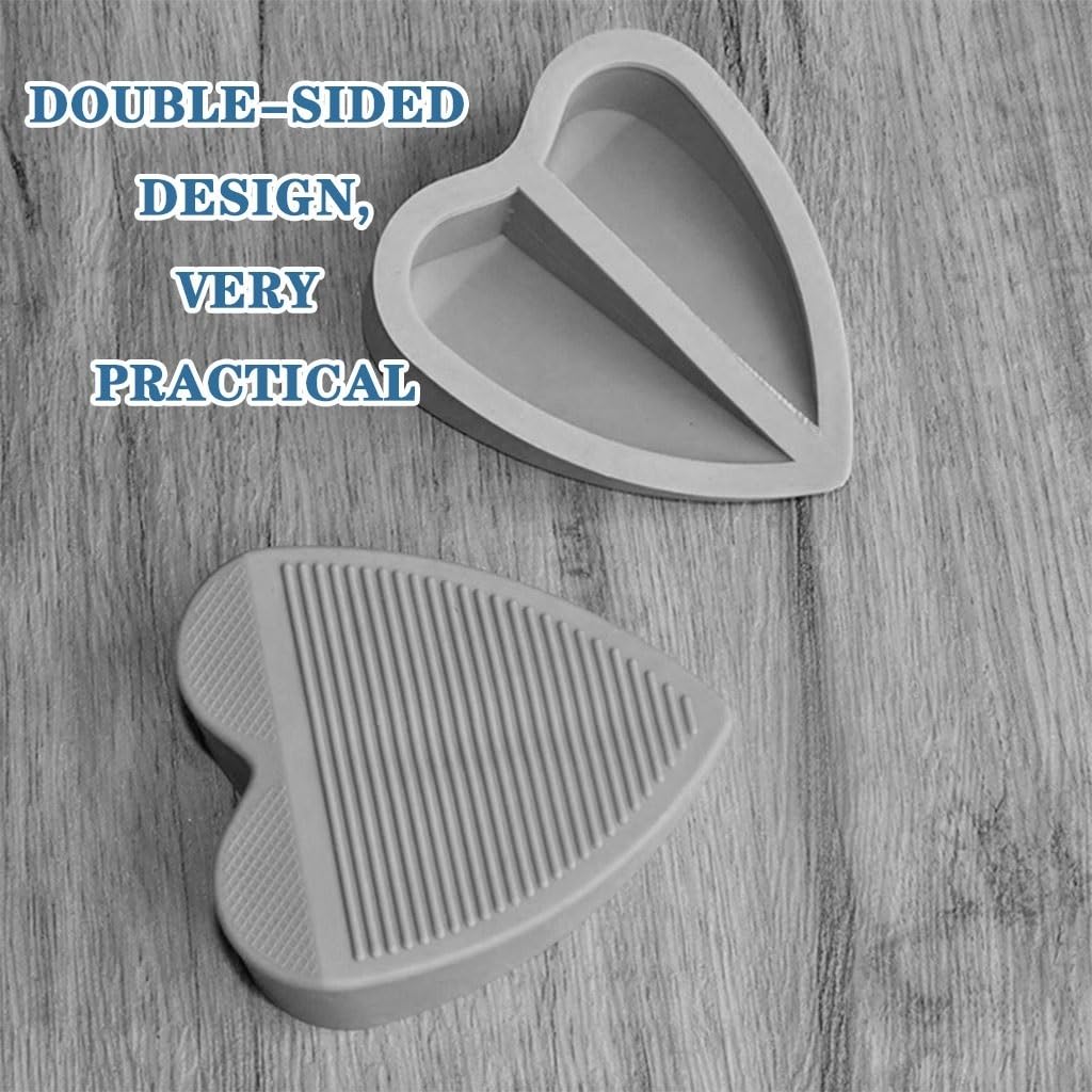 Fermaporta in gomma a forma di cuore, design antiscivolo e silenzioso, decorazione per pavimento