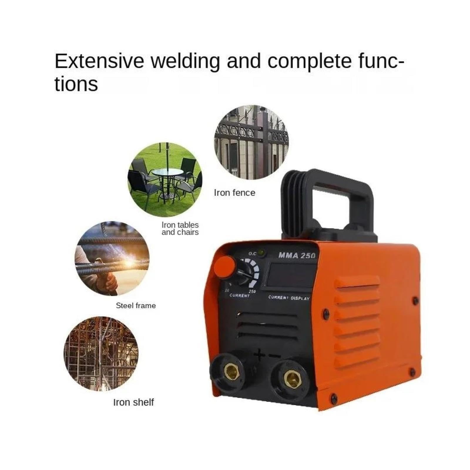 Stazione di saldatura, Mini saldatrice elettrica portatile MMA-250, macchina automatica per bastoncini per uso domestico, 1 confezione