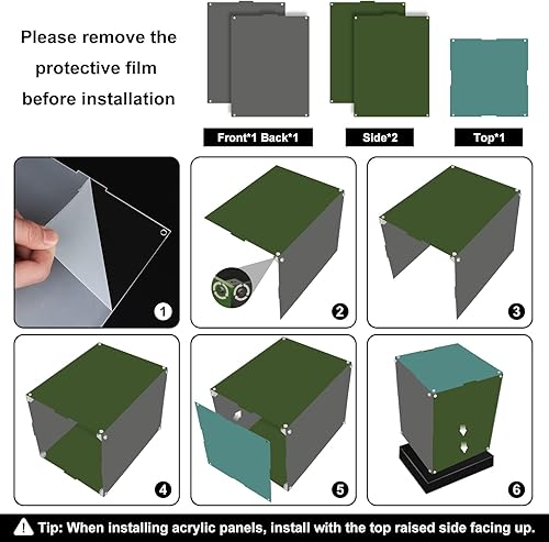 Miniatura 6 de Vaodest Caja de exhibición de acrílico para Lego Scout Trooper 75305, 0.118 in HD a prueba de polvo transparente caja de exhibición para casco Lego
