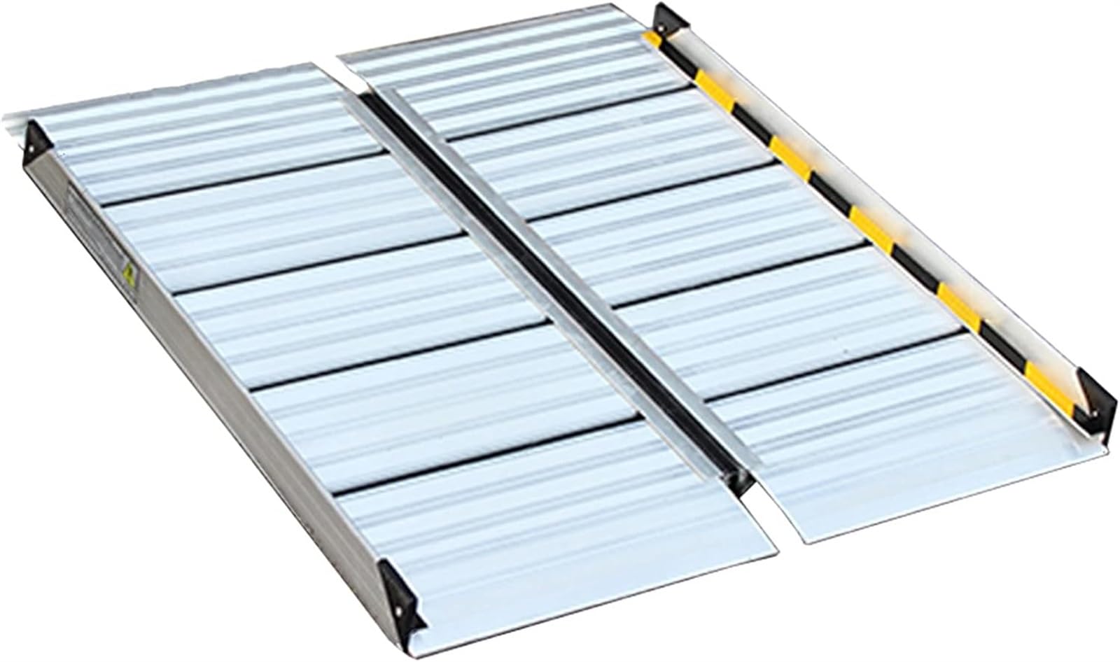 Rampa progowa, lekka aluminiowa rampa dla osób starszych, stopnie szopy zewnętrzne, rampy progowe, przenośna składana rampa dostępowa, pojemność 300 kg (75 x 120 cm)