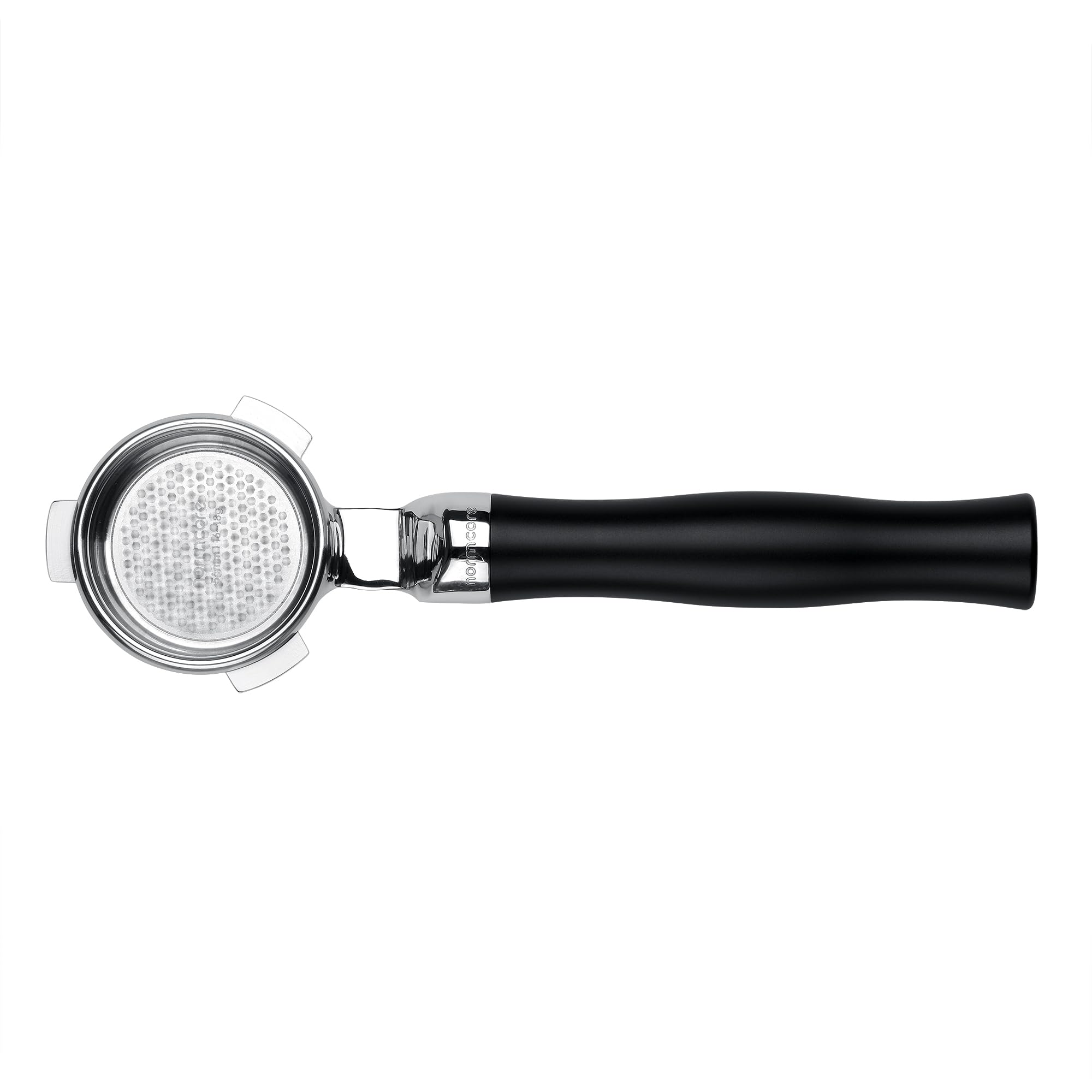 Normcore Portafiltro Senza Fondo 54 Mm – Manico In Alluminio Anodizzato Nero Per Macchine Breville Sage, Include Cestello Doppio Da 18g