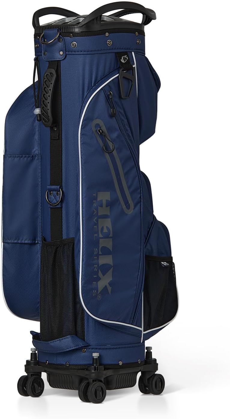 HELIX 14 Way Full Length Golf Cart Bag with Wheels, Lightweight, Portable, Large Capacity