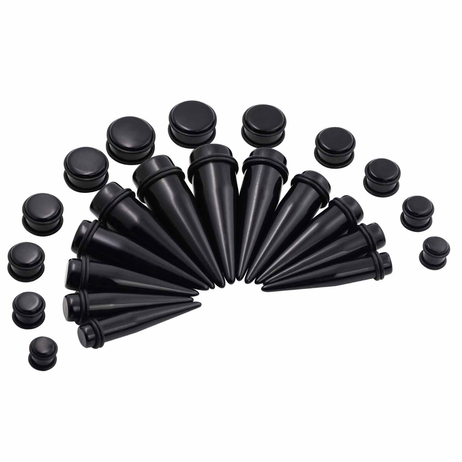 Oyaface 24PC Big Gauges Kit Ear Stretching 00G20mm Acrylic Taper Plug