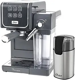Oster Kit Cafeteira PrimaLatte Touch e Moedor de Café Elétrico Oster - 220V