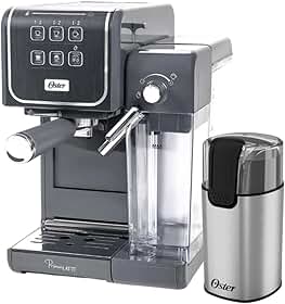 Oster Kit Cafeteira PrimaLatte Touch e Moedor de Café Elétrico Oster - 220V