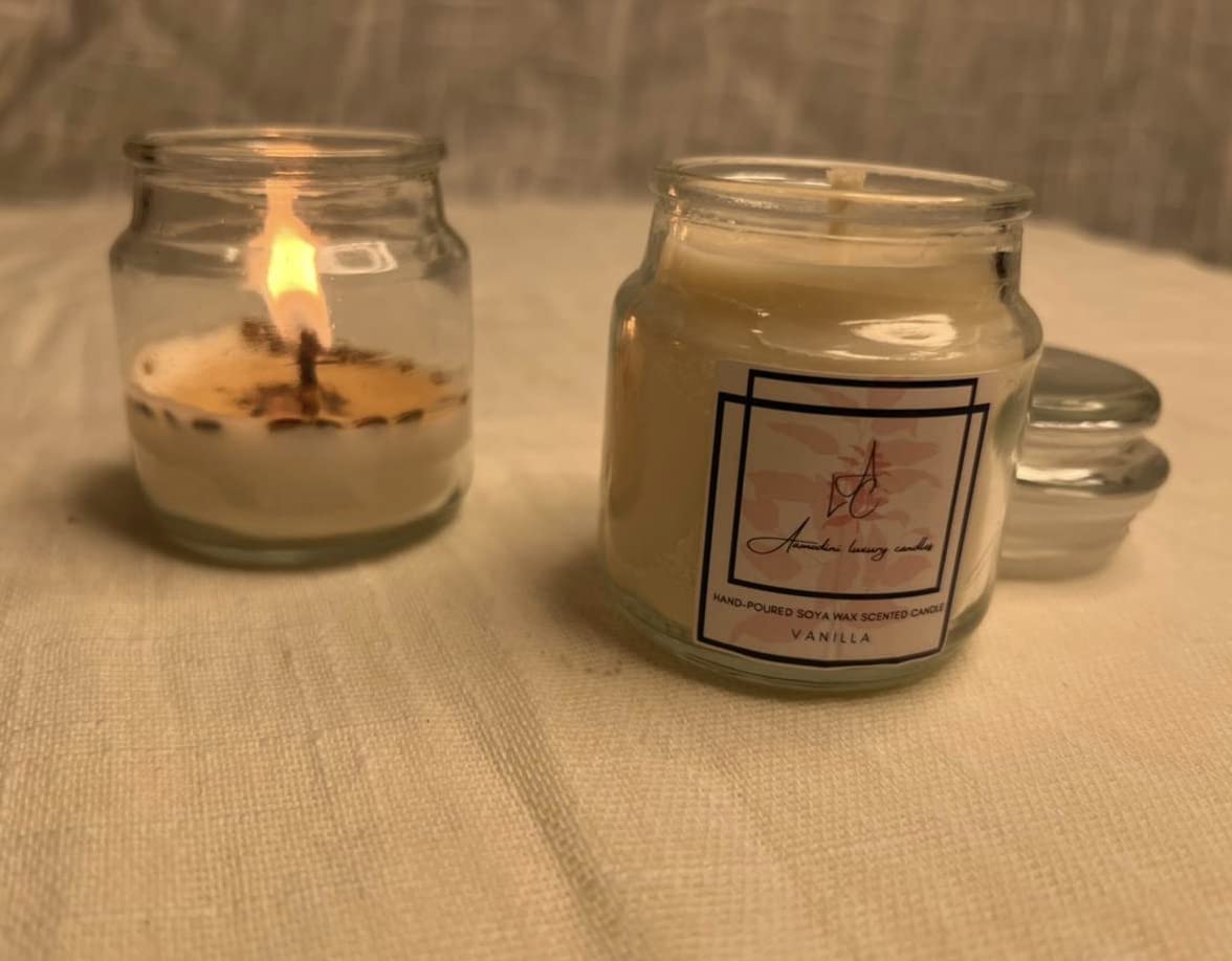 Aamodini Luxury Natural Soy Wax Scented Candles (Pack of 2) (Pack of 1)