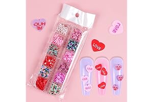 Valentines Heart Sweet Love Nail Charms for Women Girls Manicure Tool