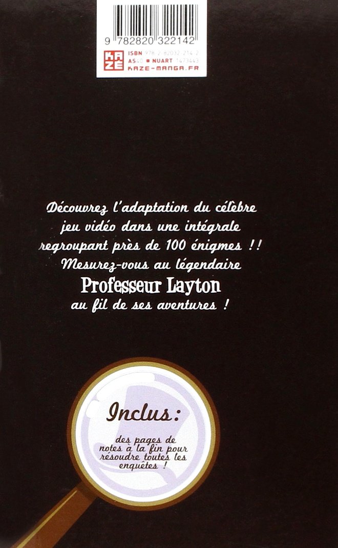 Le Professeur Layton - Intégrale