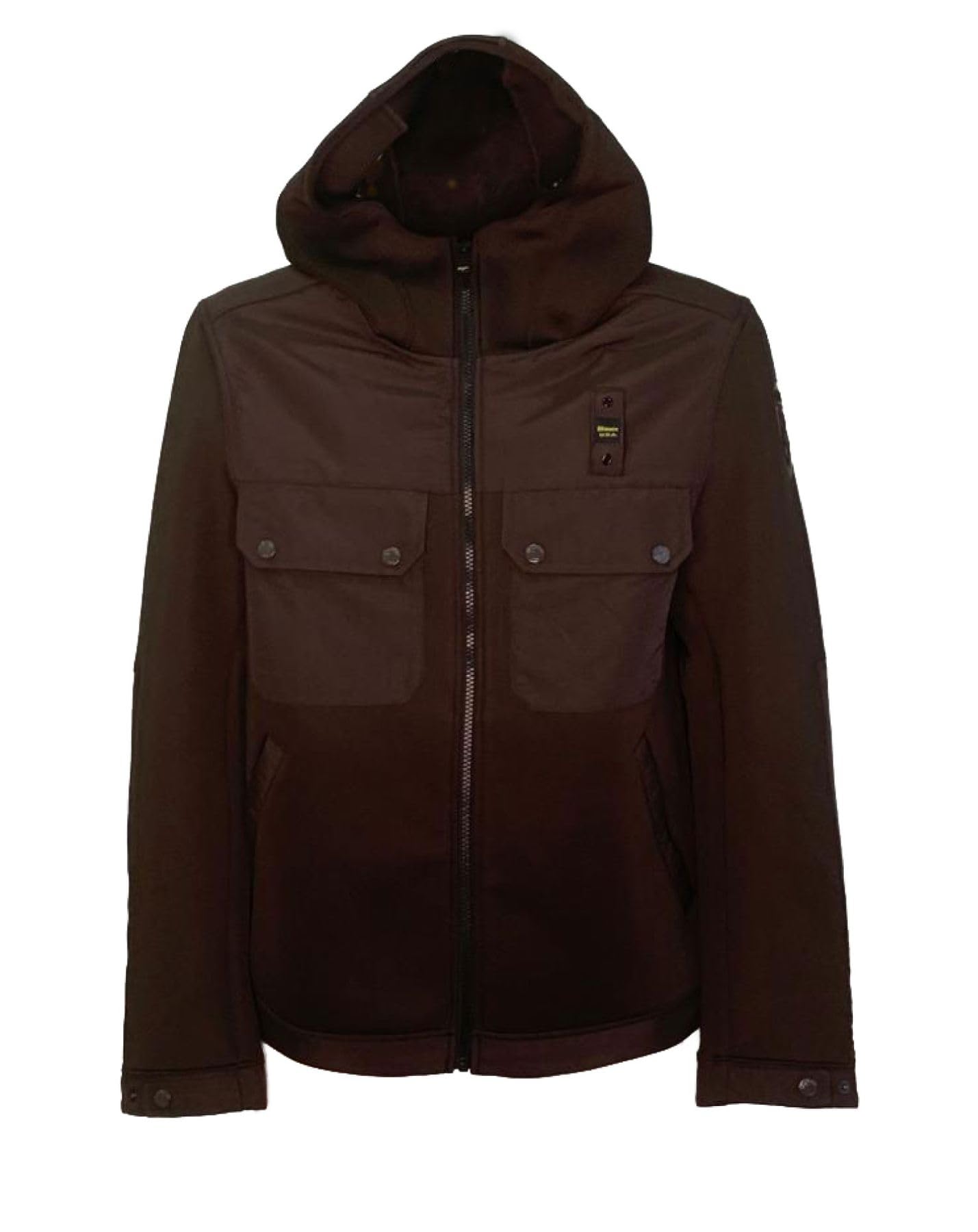 Blauer Felpa Aperta Cappuccio, Sudadera con Capucha Hombre, Java Marrone,