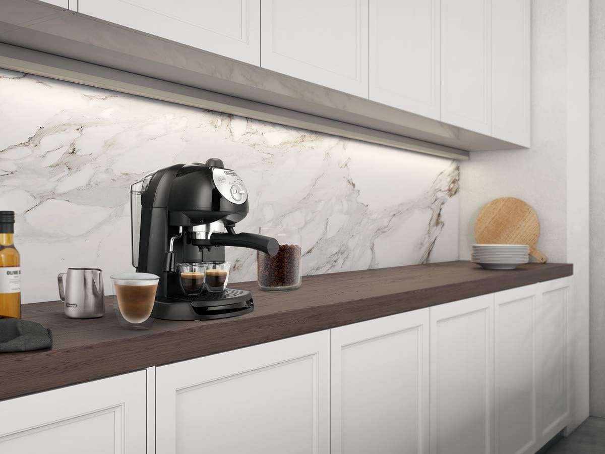 DeLonghi EC201.CD.B Macchina da Caffè per Espresso e Cappuccino, per Polvere di Caffè o Cialde E.S.E., Sistema Latte Manuale, Facile da Usare, Serbatoio Estraibile da 1.1 L, Caldaia Acciaio Inox DeLonghi EC201.CD.B Macchina da Caffè per Espresso e Cappuccino, per Polvere di Caffè o Cialde E.S.E., Sistema Latte Manuale, Facile da Usare, Serbatoio Estraibile da 1.1 L, Caldaia Acciaio Inox