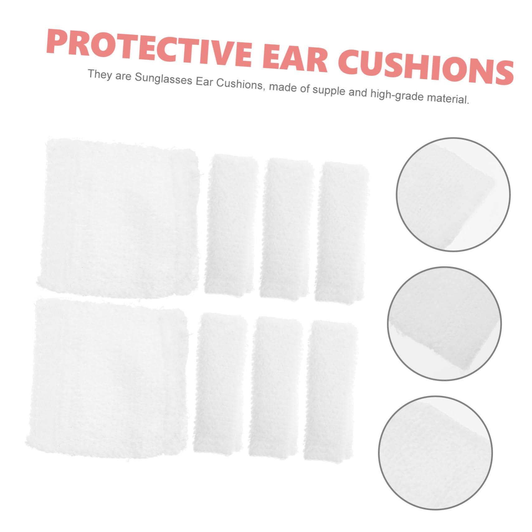 Almohadillas Protectoras Para Los Oídos Protector Auditivo Auditivos Almohadillas Para Orejas Para Facial Suministros De Gafas De Sol 8 Piezas X 4