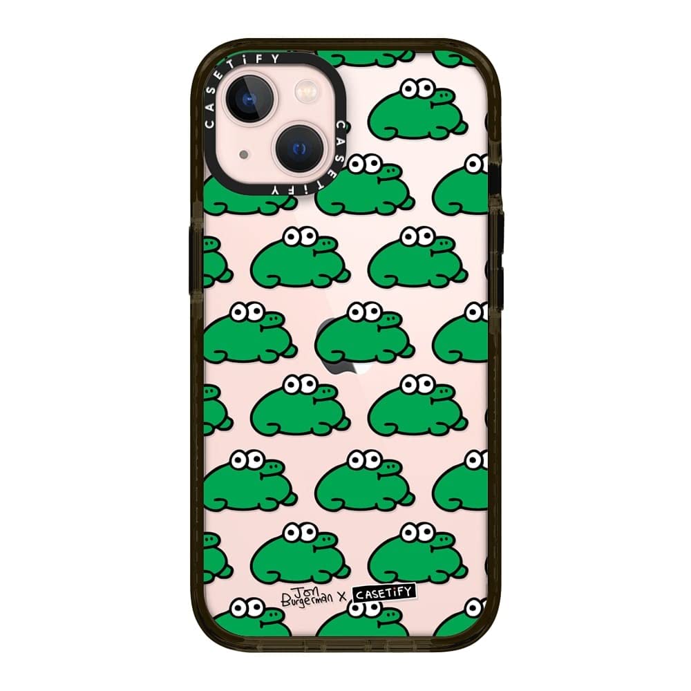 CASETiFY インパクトケース iPhone 13 - Froggies - クリア ブラック