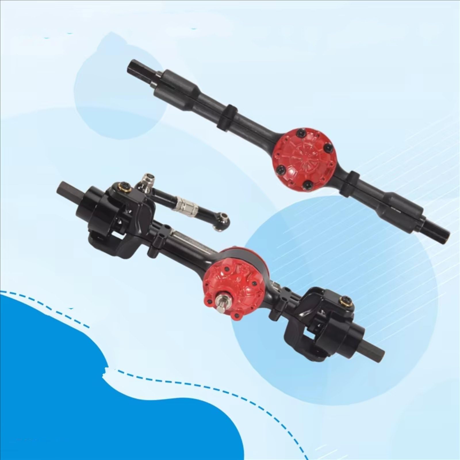 Compatibile Con WPL C14 C24 C34 C44 B14 B24 1/16 Auto Telecomandata Aggiornamenti Parti Accessori Di Ricambio Assale Anteriore Posteriore In Metallo Accessori