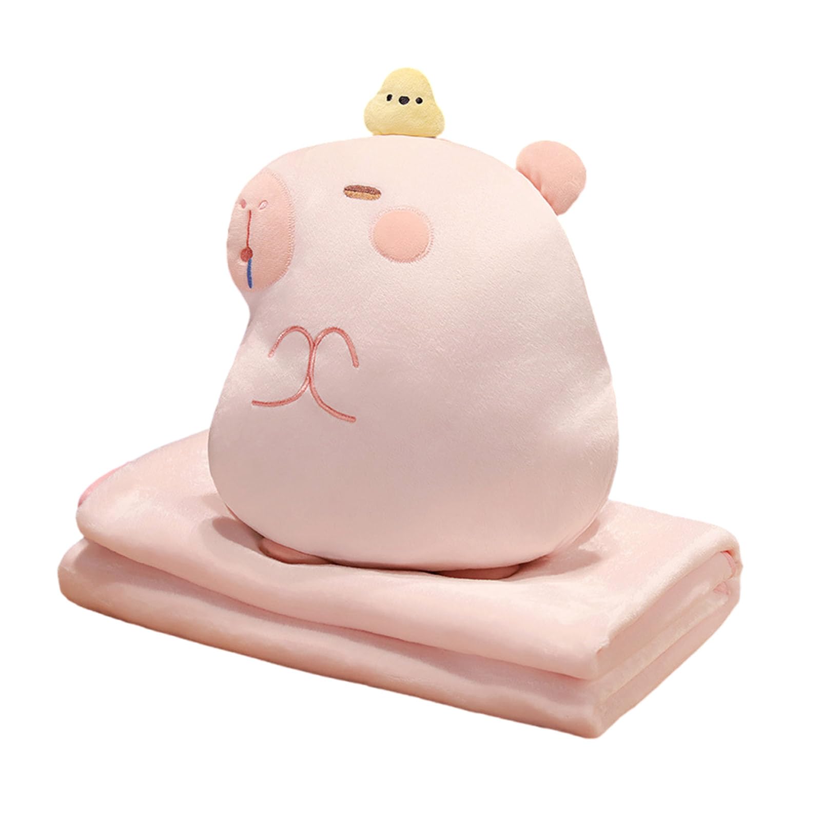 carotoe Cotton Animal Pillow Blanket Chair Cushions Great for Home Decors and Comfortable Travel Foldable Pillow Blanket Animal