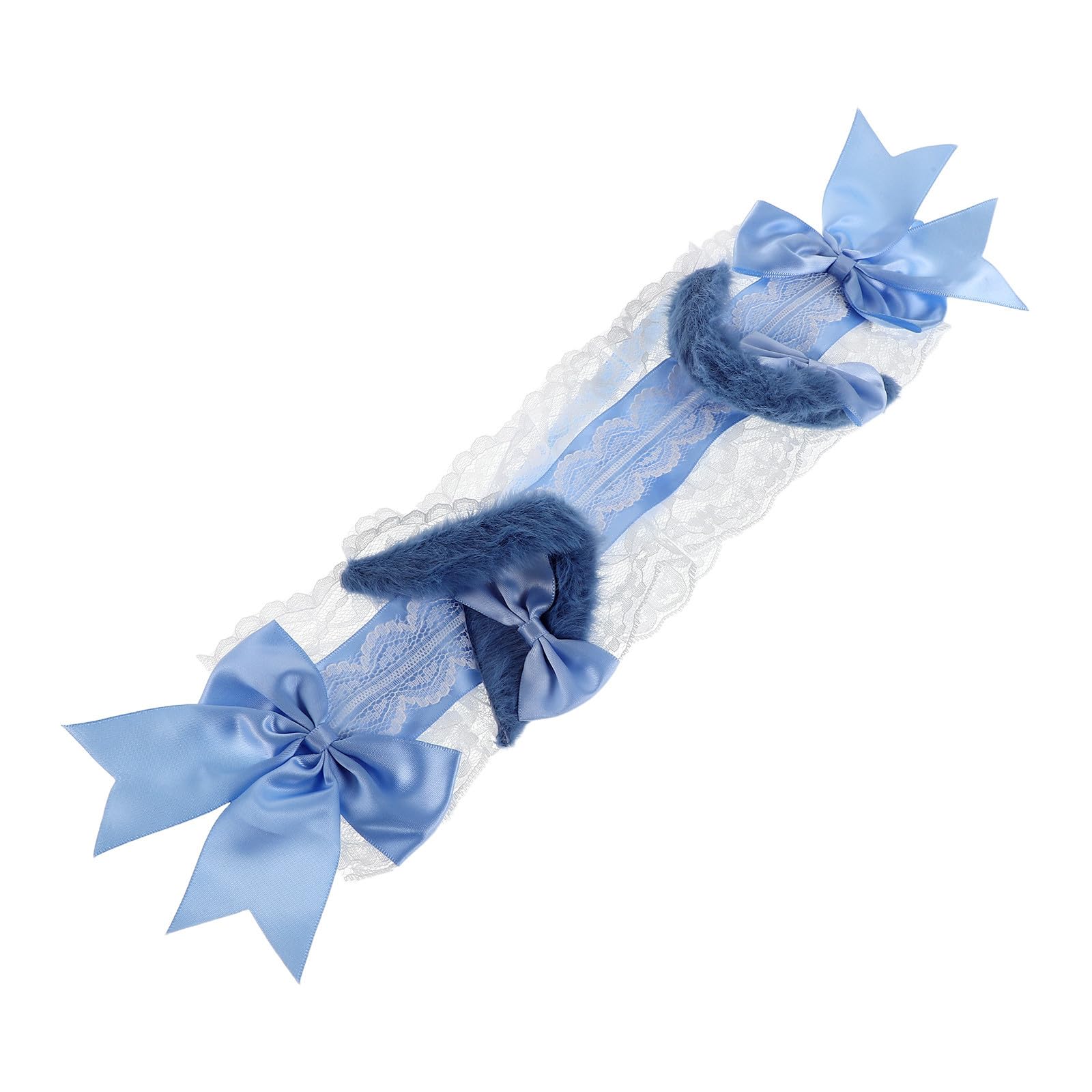 Tofficu 4 Pièces Bandeau Oreilles de Chat Lolita Nœud, Coiffe pour Femmes
