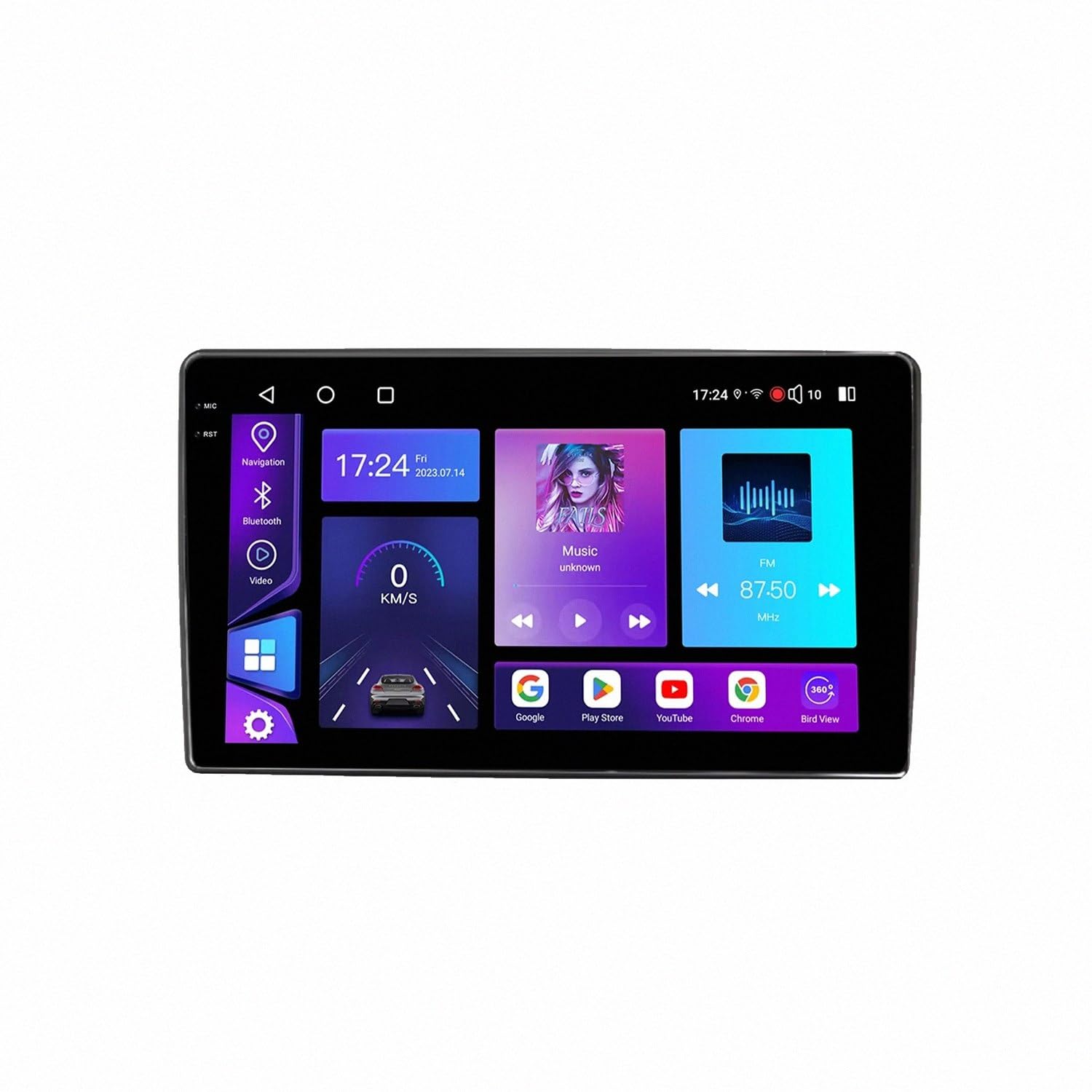 Táctil Pantalla Carplay Coche para Volkswagen Bora 2004-2006 Pantalla de Coche con Carplay y Android Auto Inalámbricos, Bluetooth, Mirror Link, 8 Nuclear 6G+128G
