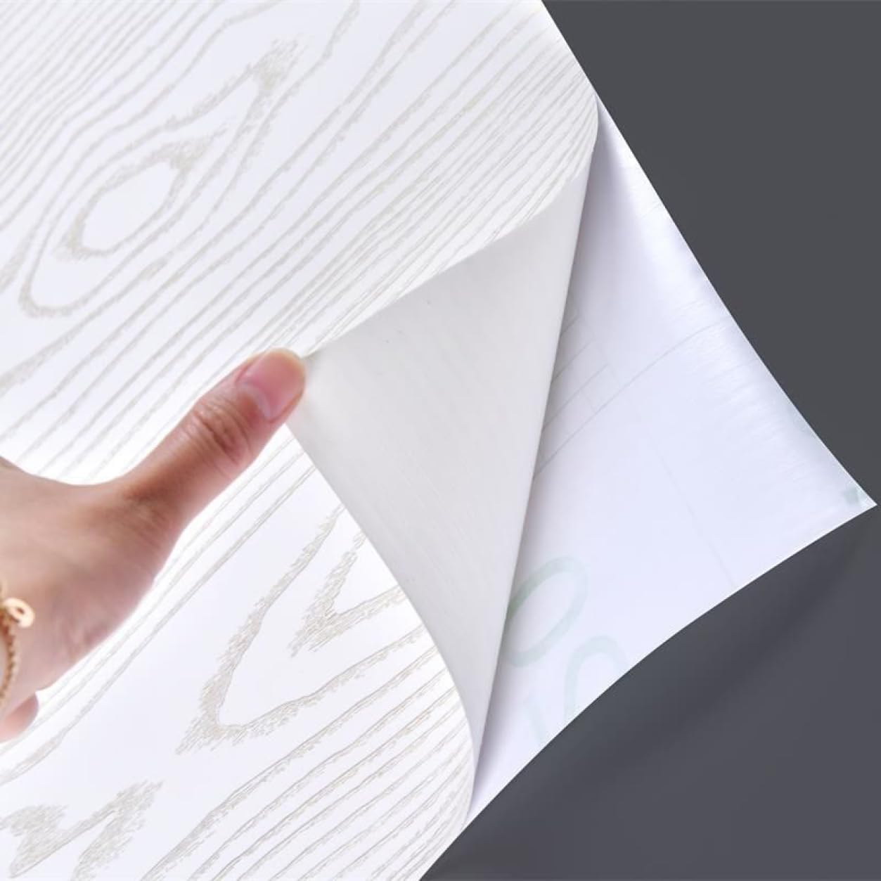 [YXSNG] 壁紙 木目 40cm*10m リメイクシート 木目の貼ってはがせる壁紙シール ベージュウッド クロス 木目柄 ウッド