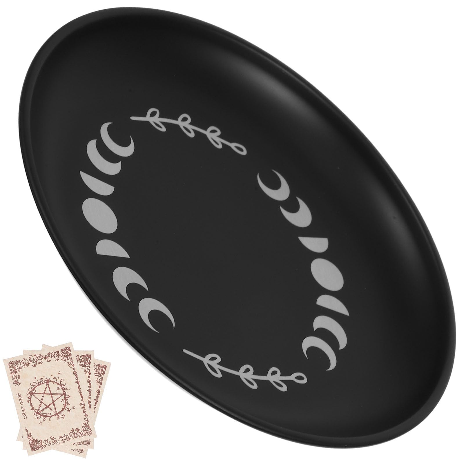Plato decorativo redondo para organizar velas de té sin manchas de cera
