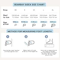 Vista 5 de Calcetines tobilleros antideslizantes para bebés con agarraderas para caminar de 0 meses a 7 años