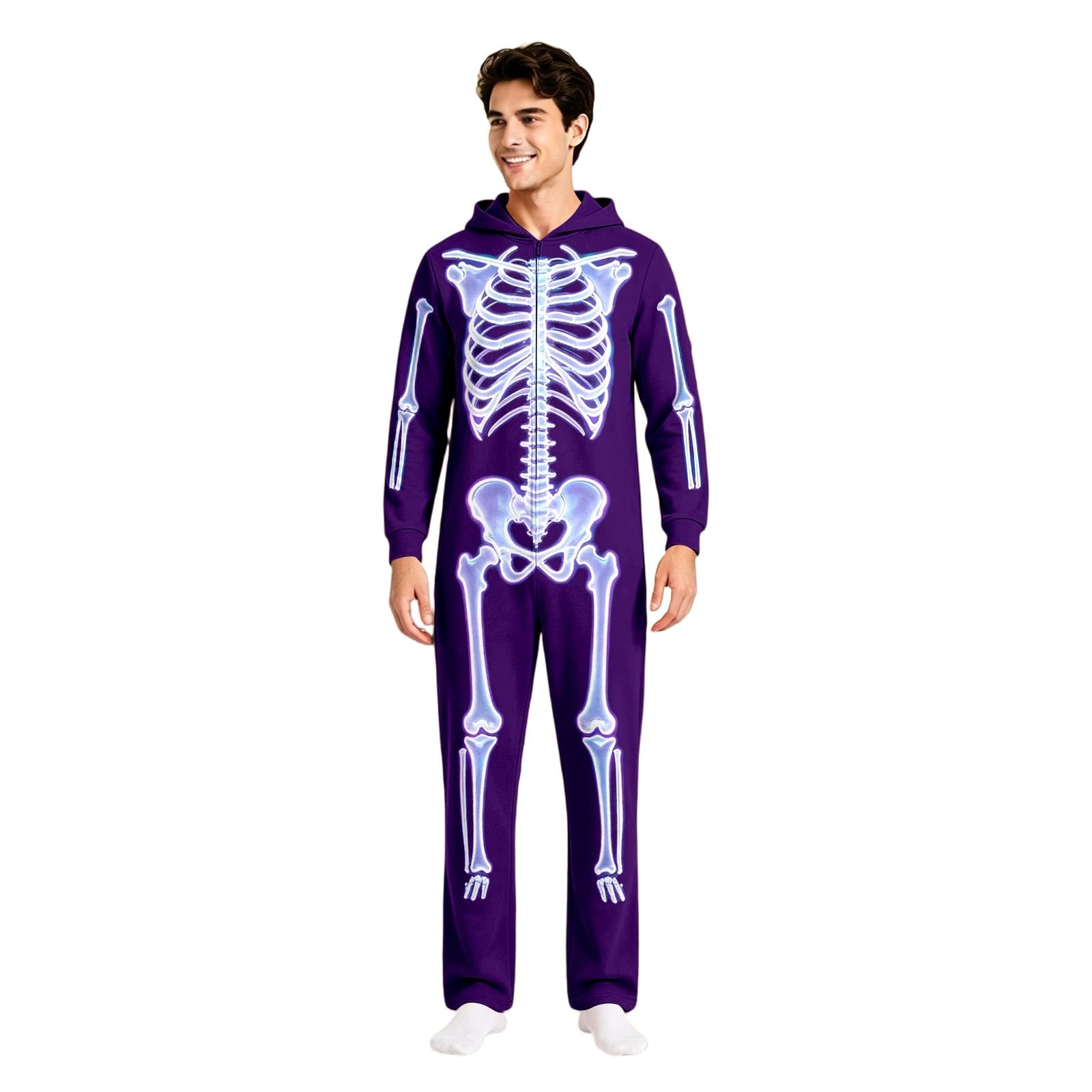 Halloween-Kostüm Kostüm Herren Lustiges Halloween Onesie Damen Warm Erwachsene Große Größen Ganzkörper Lustig Frauen Lustige Kostüme Karneval Anime Cosplay Ganzkörperanzug Jumpsuit Kigurumi Werwolf