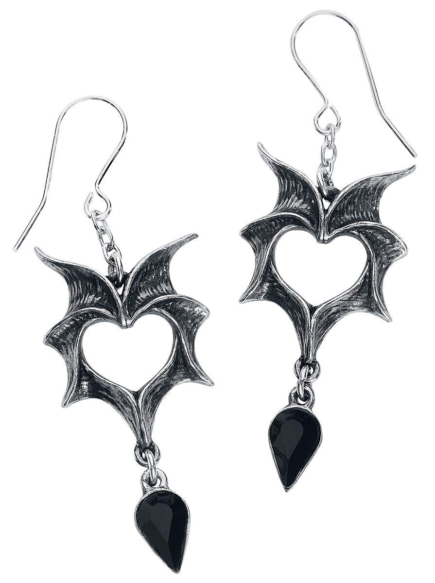 Alchemy of England Love Bats Earrings, Crystal