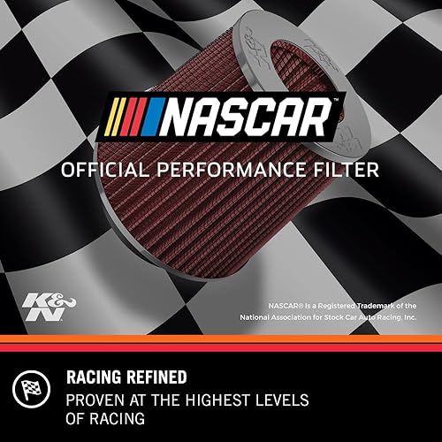 Miniatura 2 de K&N Filtro de aire universal con abrazadera original de alto flujo: alto rendimiento, premium, lavable: diámetro de brida: 2 pulgadas, altura del