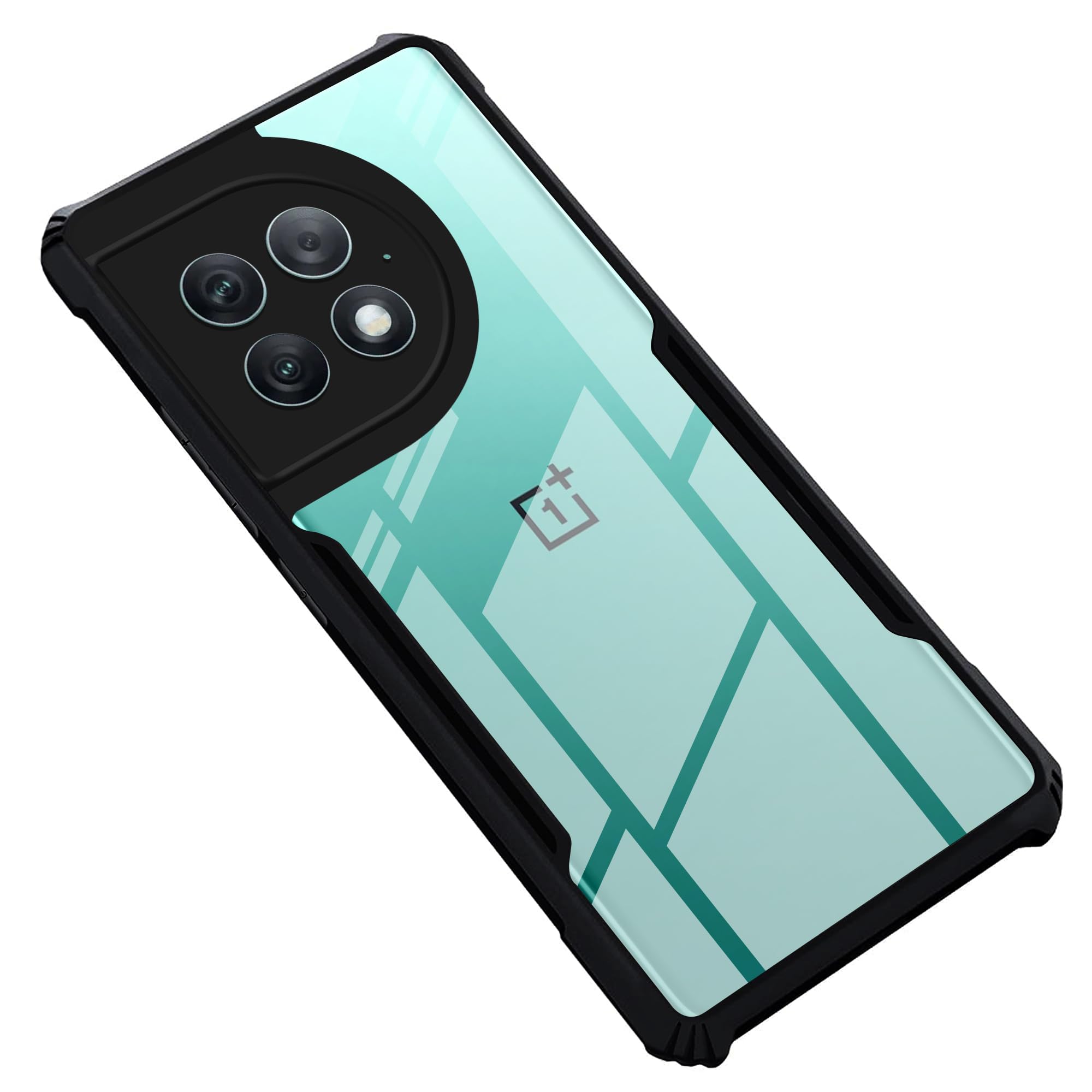 Mr. Case Back Cover Case for OnePlus Ace 2 Pro | HybridShield Transparent Glass Back | Camera Protection - Black Bumper & Transparent Back (B0CVLC5PSW) Amazon Price History, Amazon Price Tracker