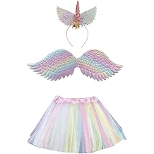 Enchanting 3-Piece Fairy Costume For Girls, Includes Tutu Dress, Wings, And Headband For Halloween Parties
