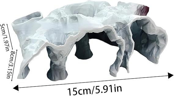 Fish Tank Cave,Aquarium Underground Tunnel Cave | Breeding Shelter Landscape Decoration for Betta Cory Small Cichlid Guppy Reptile