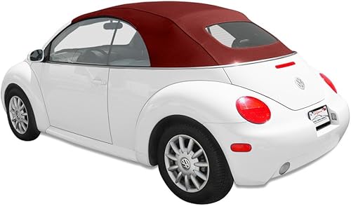 Miniatura 6 de Volkswagen Beetle alemán A5descapotable con calor en la ventana de vidrio para VW con apertura manual parte superior Crema