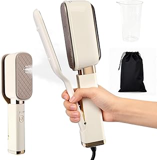 Steamer - Plancha de vapor con tiempo de calentamiento rápido, 1000 W, 3 en 1, con depósito de agua de 60 ml, portátil, para viajes, hogar y oficina