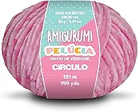 Fio Círculo Amigurumi Pelúcia 100% Poliéster - 131m - 85g - Pitaya 3182