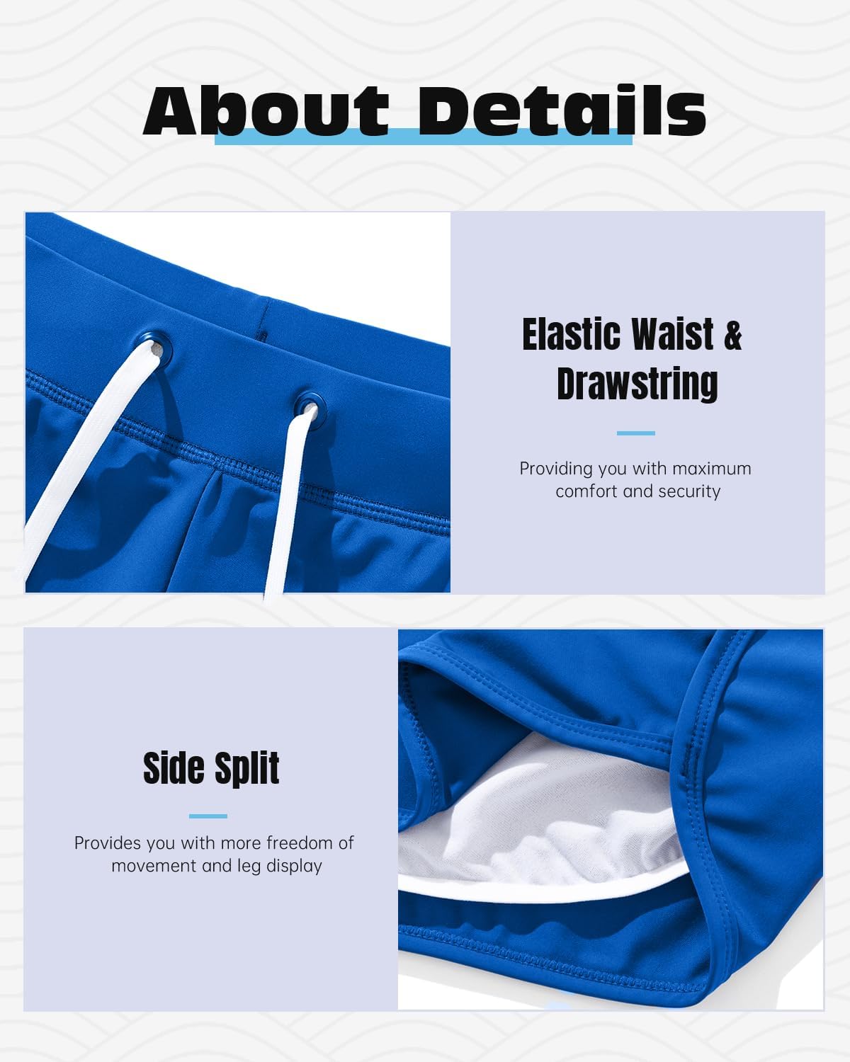 AIMPACT Mens Short Swim Trunks Quick Dry Beach Board Shorts 80s 90s Summer Vintage Swimwear with Lining Swimming Suits - Image 4