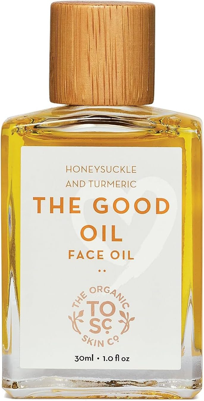 The Good Oil Face Moisturizer | Honeysuckle Oil, Rosemary Oil, Jojoba Oil & Turmeric | Skin Care Essential Oils Facial Moisturizer | 30 ml Organic Face Oil