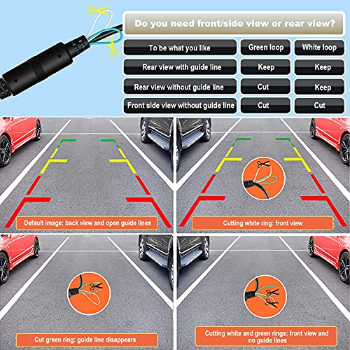 License Plate Backup Camera, Jpp Front/Rear View Camera 170° Viewing Angle Universal Car Reverse Camera Waterproof 8 Led Night Vision Vehicle Reverse Camera #TOP6