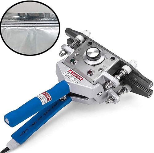 Miniatura 5 de FKR-300 Máquina de sellado térmico de mano para engarzado de bolsa de sellado térmico de prensado, máquina herramienta de papel de aluminio Kraft