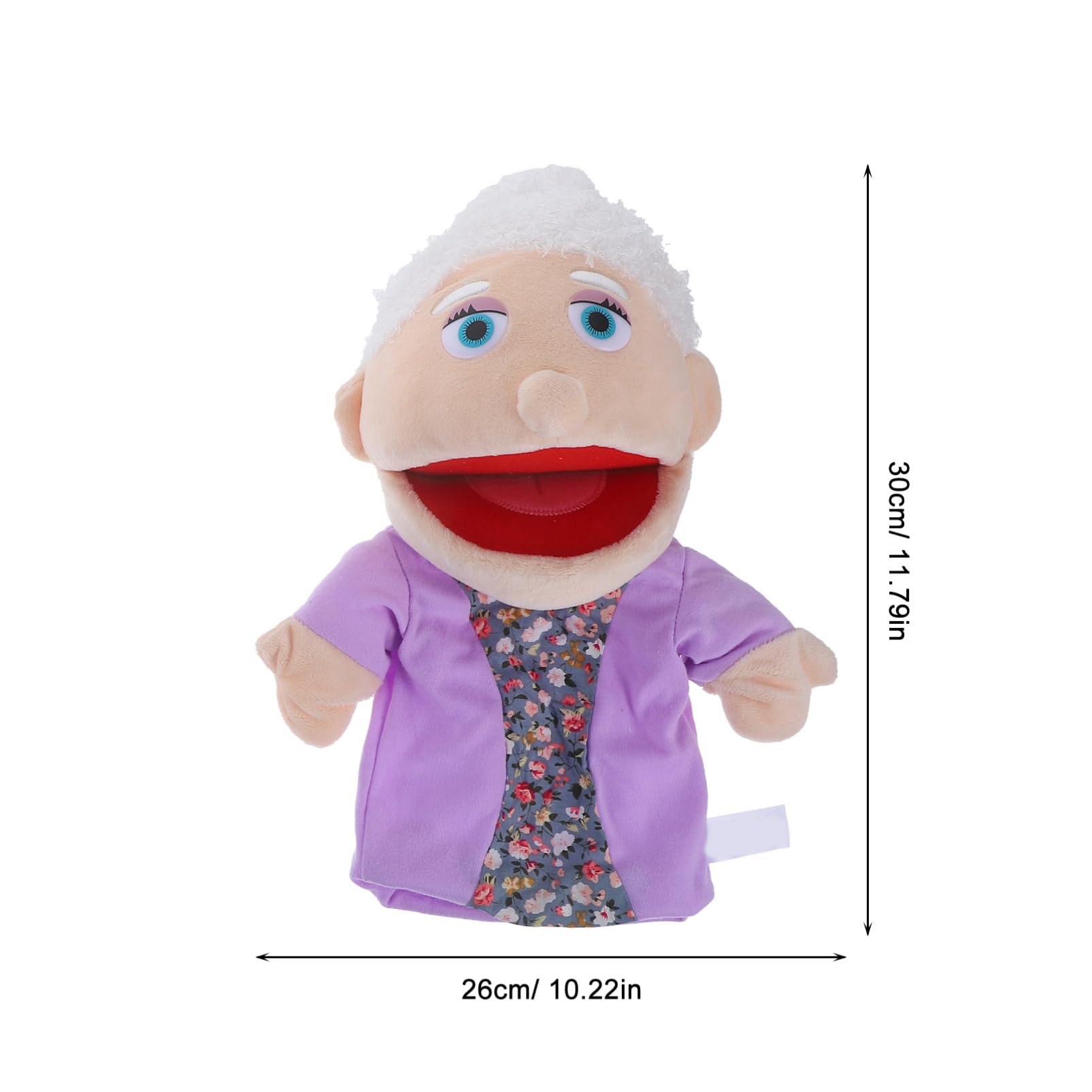 Beaupretty Marionetas de Mano y Desarrollo Sensorial para Niños 2 Piezas para Juego Interactivo Relleno de Algodón PP, Figuras Realistas de Abuelo y Abuela