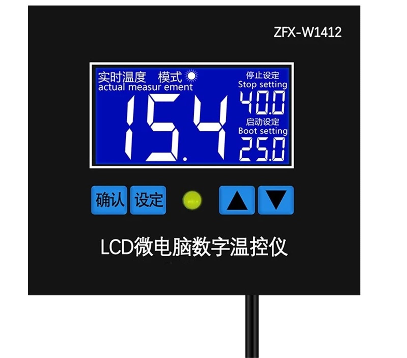 Carte de chauffage et refroidissement ZFX-W1412 avec sonde thermique