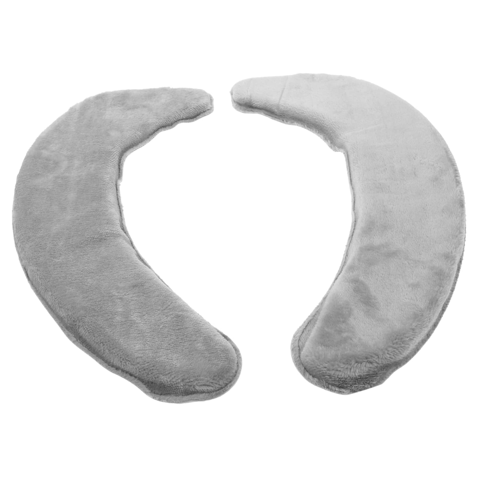 FONDOTIN 2 Pairs Adhesive Toilet Seats Covers Light Grey Washable Toilet Seat Covers Cushion