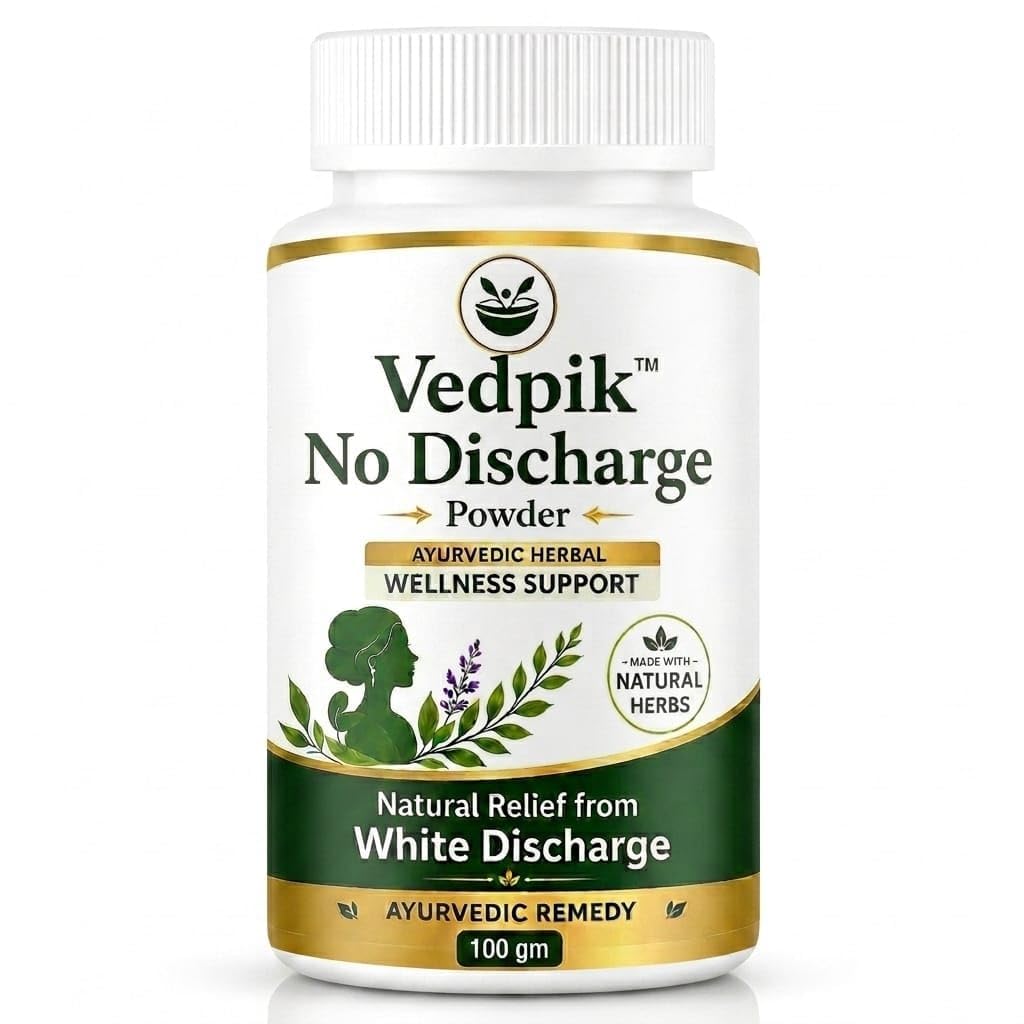 No Discharge Powder | Ayurvedic Herbal Women's Wellness Powder | Natural Herbal Formula for Feminine Wellness & Daily Intimate Care Support | 100g-image-10