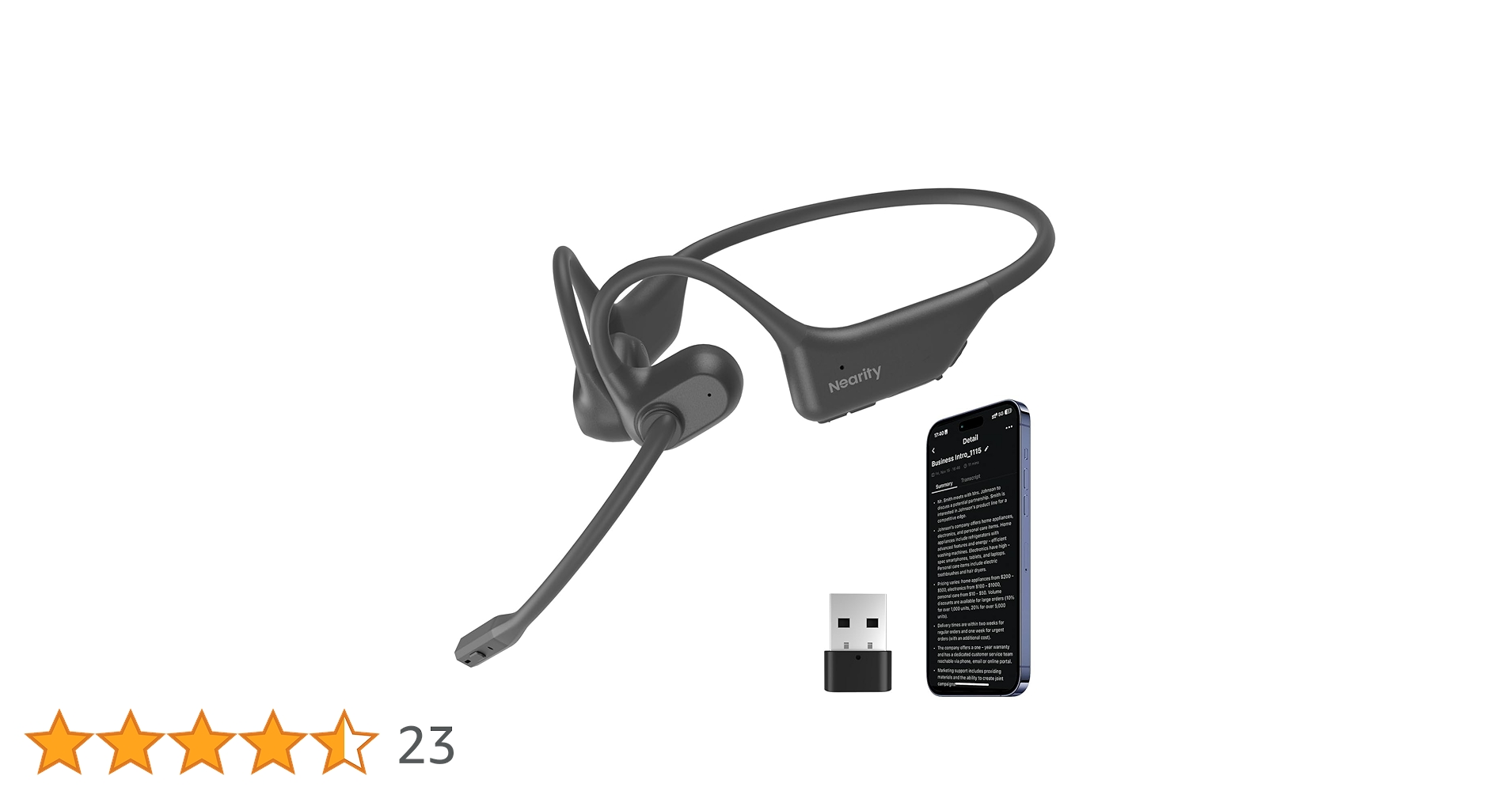 【033】Nearity MemPod Pro 2S オープンイヤー ボイスレコ Amazon.co.jp: Nearity MemPod Pro 2S ワイヤレスイヤホン