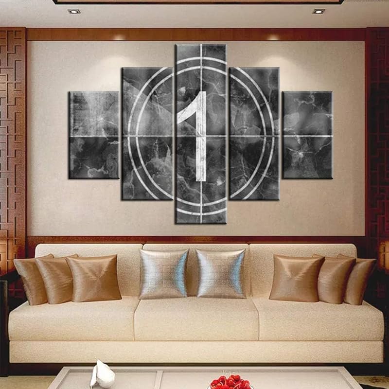 Film vintage clap impression sur toile 5 pièces pour créer un cinéma à la maison