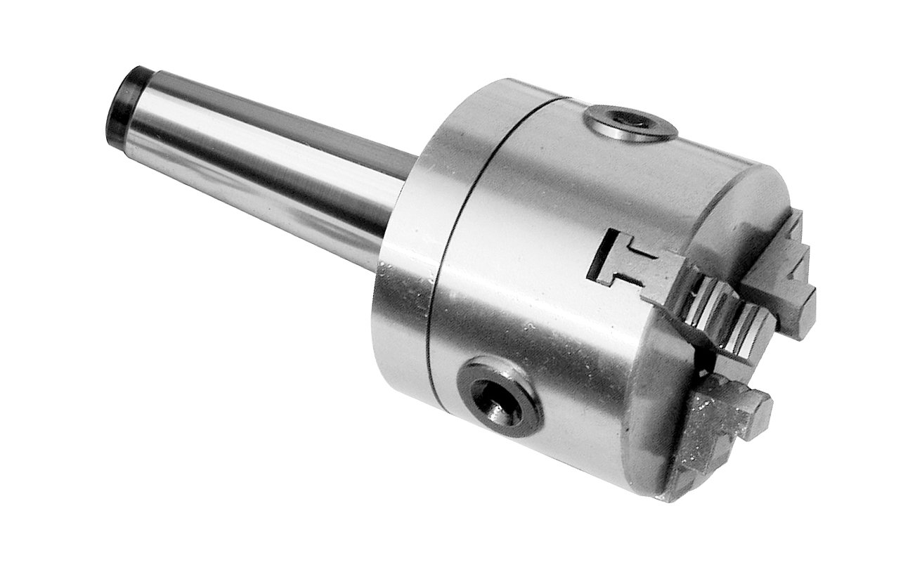 Z LIVE CENTER 4" 3 Jaw Lathe Chuck MT2 Shank ROTATING Triple Ball