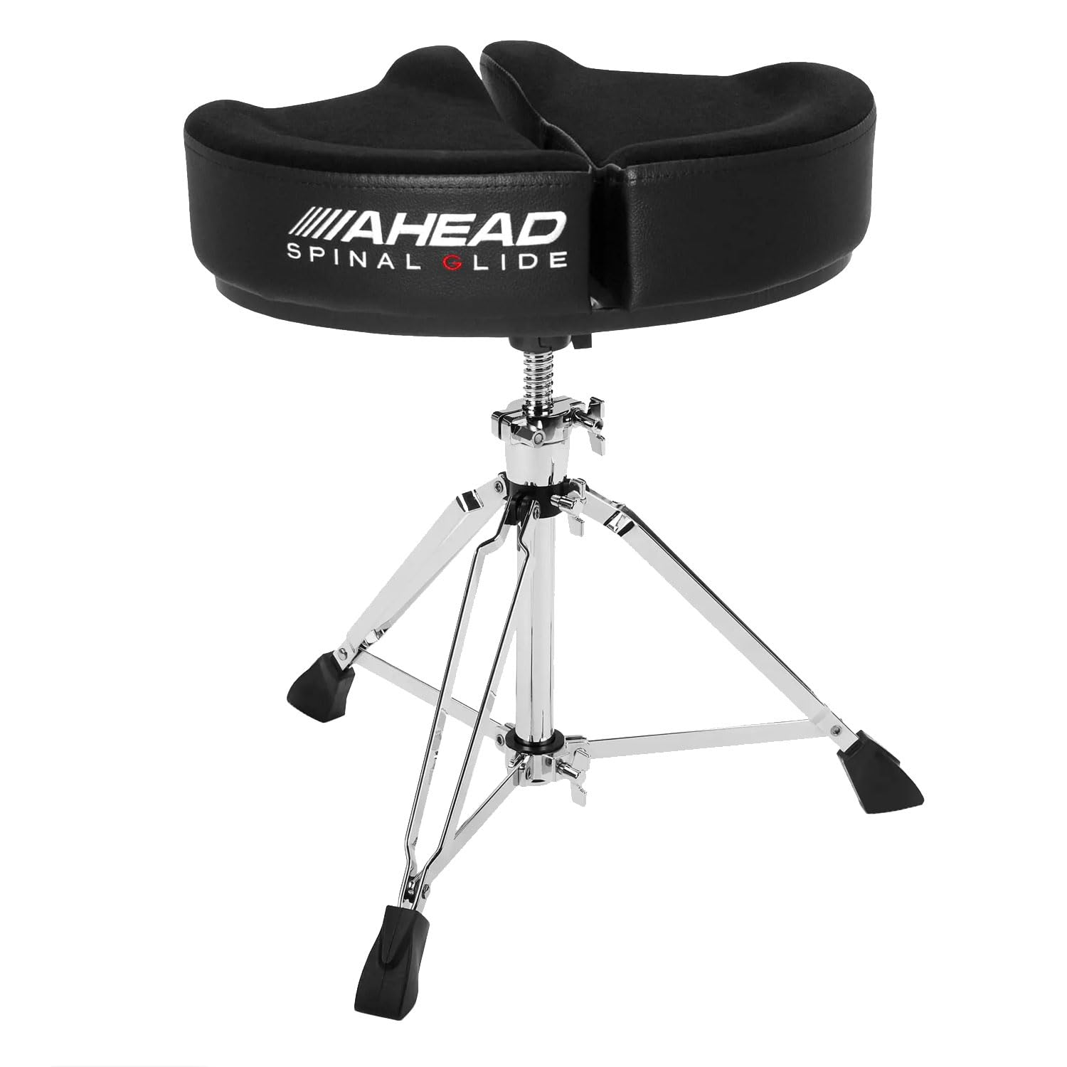 Ahead SPG-BL - Taburete de batería con baquetas keepdrum, color negro