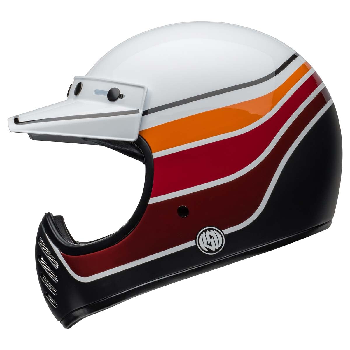Amazon.com: BELL Moto-3 Helmet (Gloss RSD Saddleback Satin Gray 