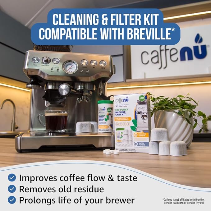 Cafenu Pastillas Limpiadoras y Filtros de Agua para Breville miniatura 3